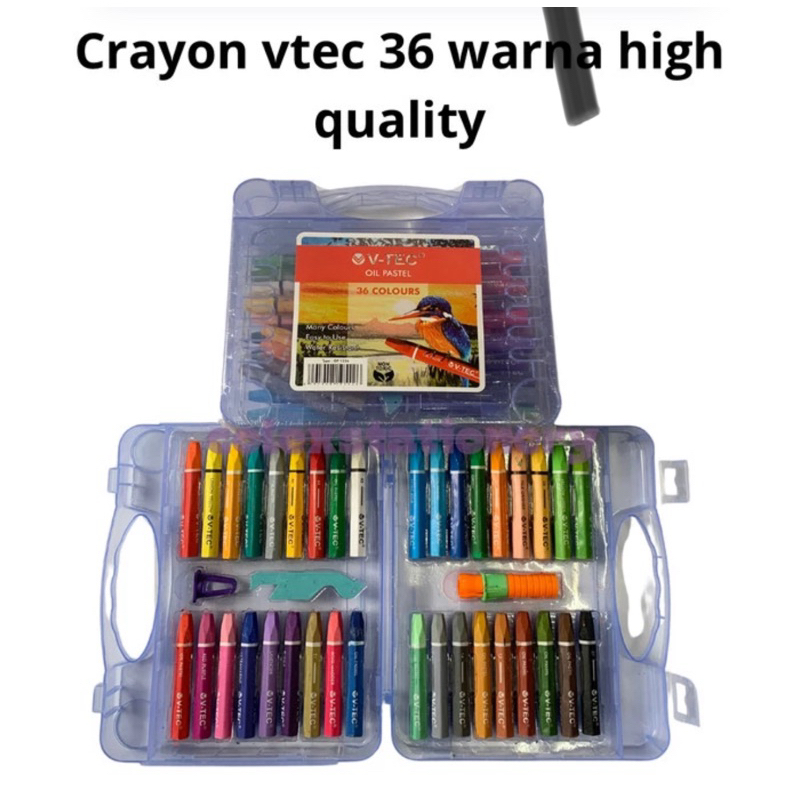 

Crayon Oil Pastel Isi 36 Warna / Crayon Anak Tidak Mudah Patah High Quality Original Vtec