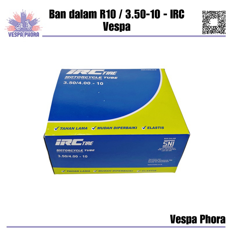 ban dalam vespa r10 IRC ban dalam vespa 3.50/10 - 10 ring 10 vespa px ps super sprint bajaj excel ex