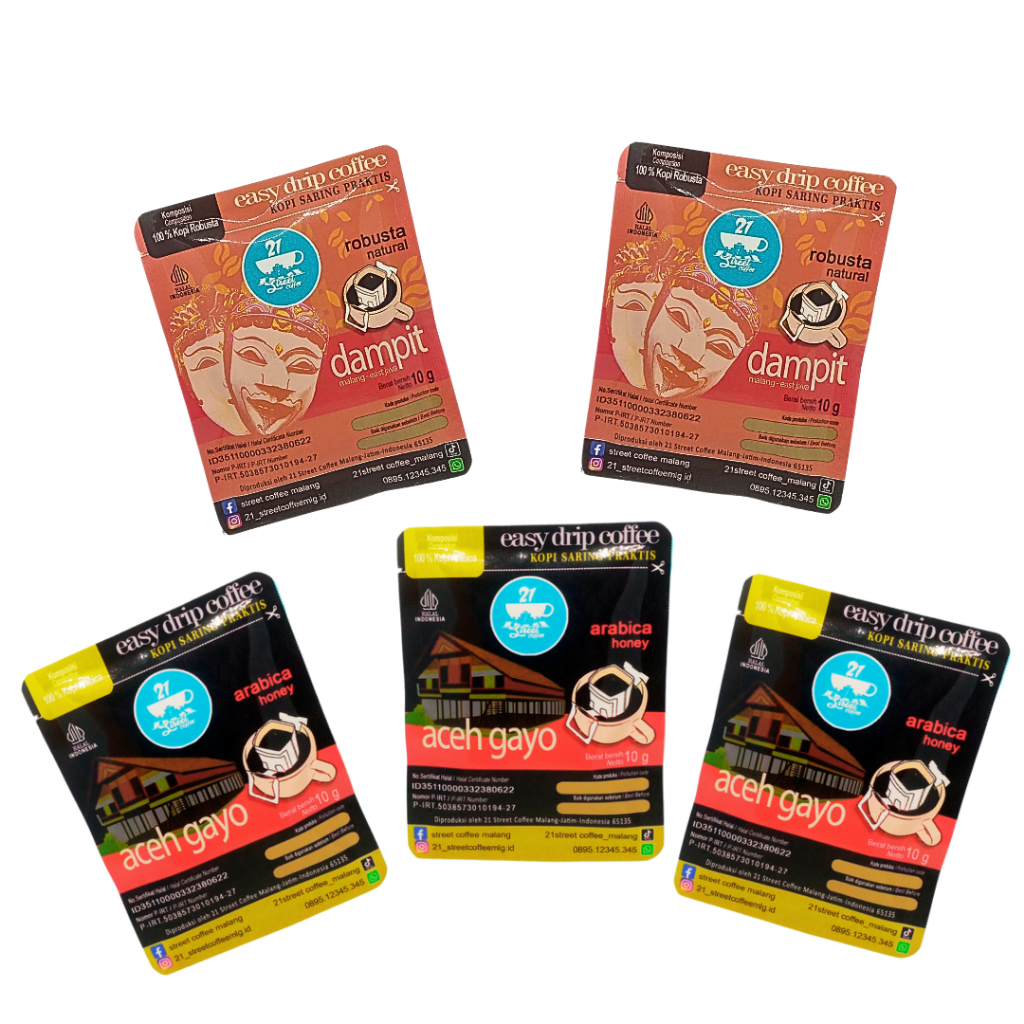 

Paket Seru mix 2 Drip Coffee ( 5sachet ) 21 Street