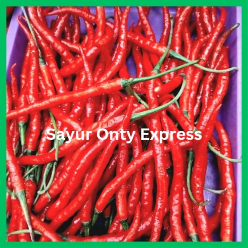 

Cabe Cabai Merah Keriting Fresh 1 kg