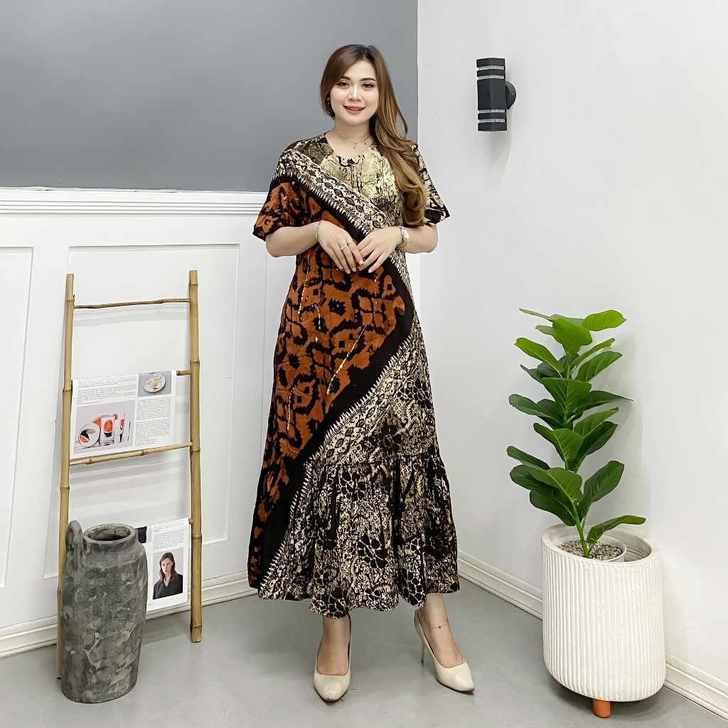 [Batik RM] Daster Twill AISYA LD 120, Rampel Bawah, Busui Cap Malaman Asli Pekalongan