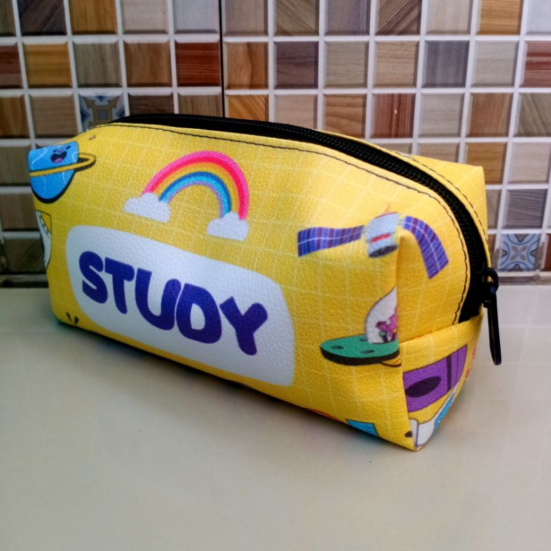 

LANCAR PAKET 100PCS - tempat pensil karakter STUDY TERLARIS