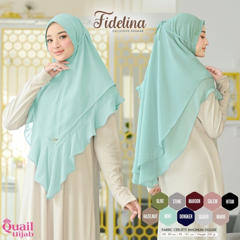 Khimar Fidelina ori Quail Hijab