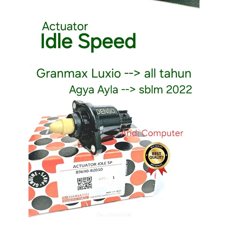 ISC Selenoid Langsam Idle Speed Control Agya Ayla Granmax Luxio Ori Asli