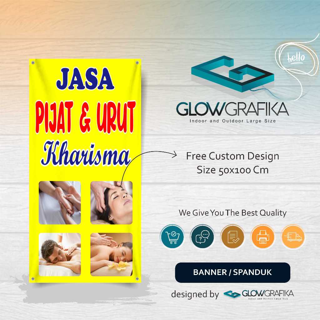 Cetak SPanduk BAnner Jasa Pijat Urut
