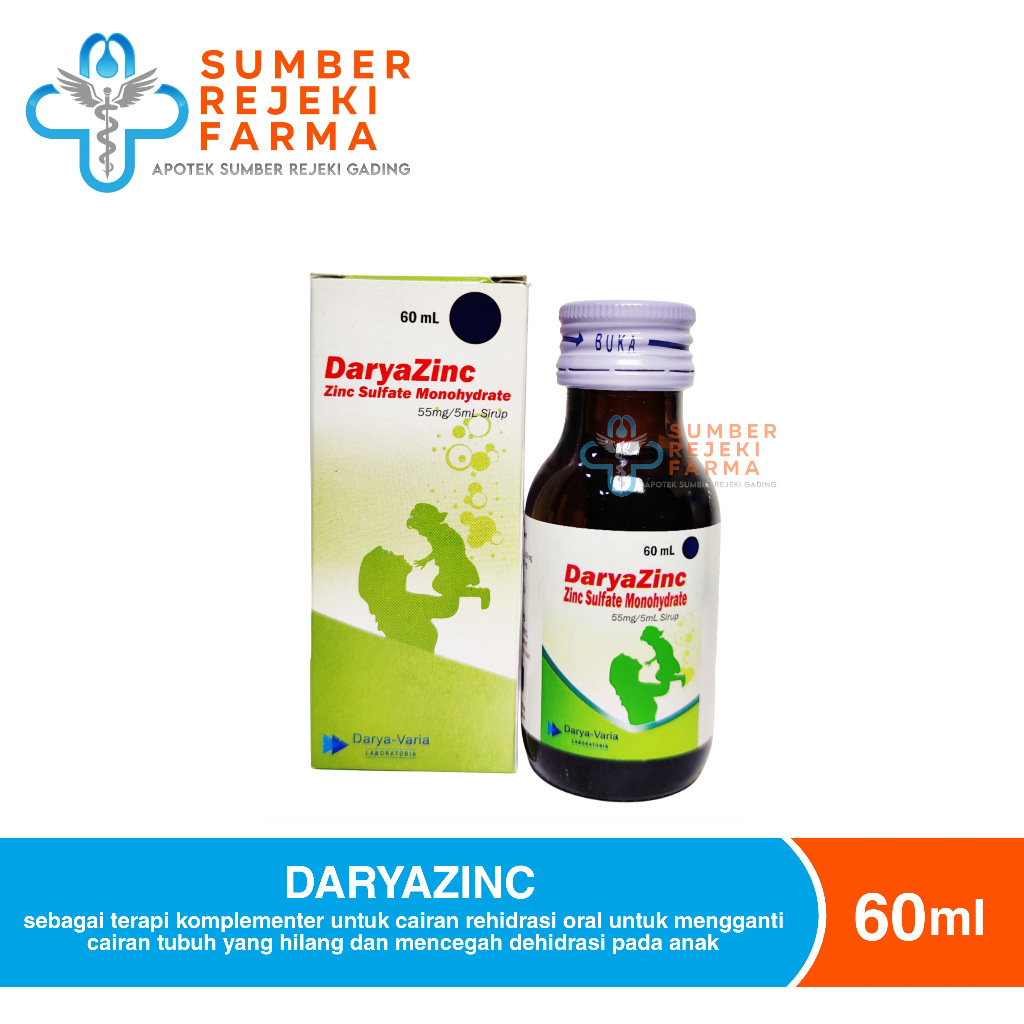 

DARYAZINC Syrup Isi 60 ml Botol