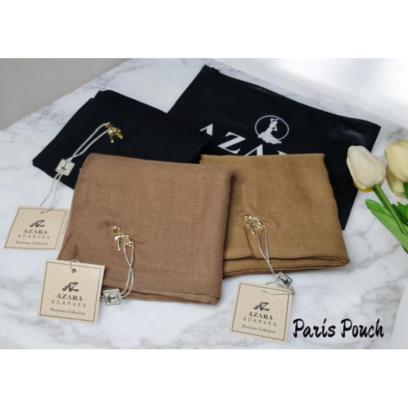 segiempat polos Paris premium azara kemasan pouch