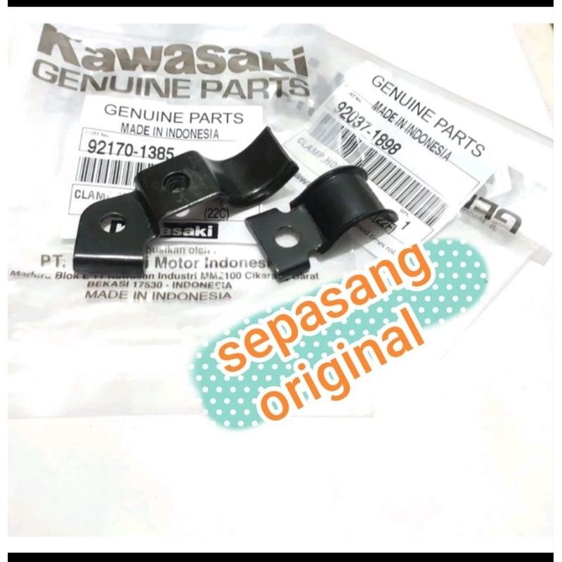 breket klem selang rem depan ninja r ss original