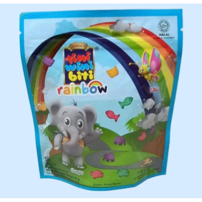 

Tini Wini Biti Rainbow Pouch 57Gr - Biskuit Anak Imut Enak Bergizi / Cemilan Anak / Snack Anak Bergizi / Biskuit Bentuk Hewan / Krekers Enak Bergizi / Krekers Aneka Warna / Snack Ultah Anak / Hampers Ultah/Snack Keluarga/ Snack Kemasan Pouch / Snack Viral