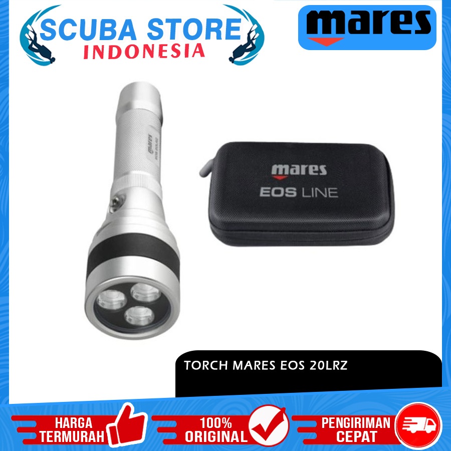 Torch Light Mares Eos 20LRZ 2300 lumens Senter Selam Underwater Waterproof Scuba Diving Freedive Fre