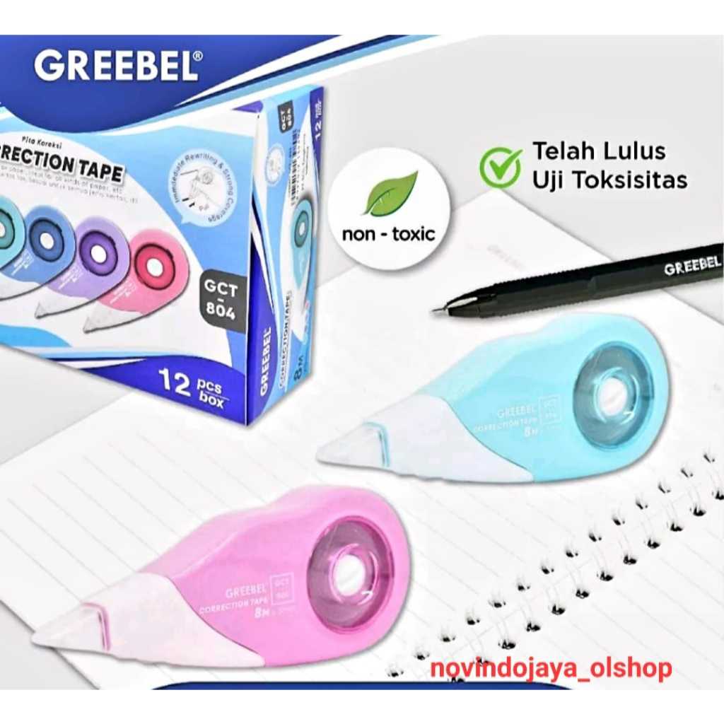

CORRECTION TAPE TIP EX KERTAS GREEBEL GCT-804 8 METER TERMURAH