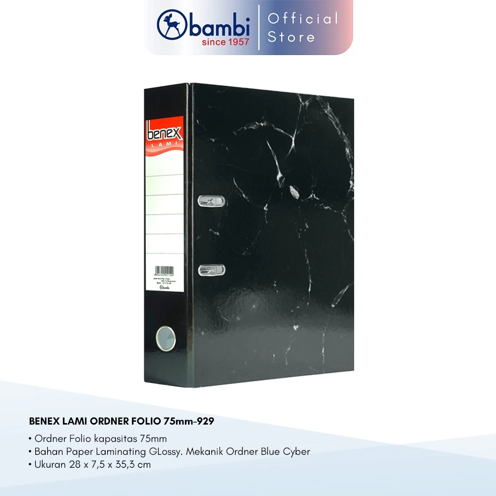 

Benex Lami Ordner Folio JUMBO SIZE 75 mm Lever Arch File kode 929
