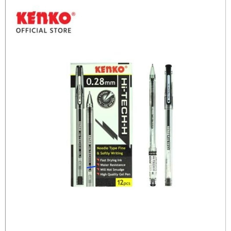 

qwe (12 pcs) Pen Kenko HI-TECH 0,28MM