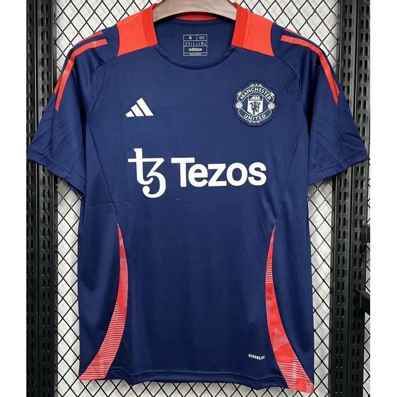 Jersey Bola Dewasa Manchester United MU Training Tezos Navy 2024/2025 Season 24-25