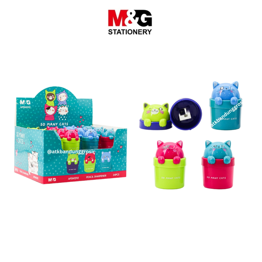 

Rautan Sharpener M&G So Many Cats Serutan Tabung Bentuk Kucing Lucu #APSN1292 - Satuan