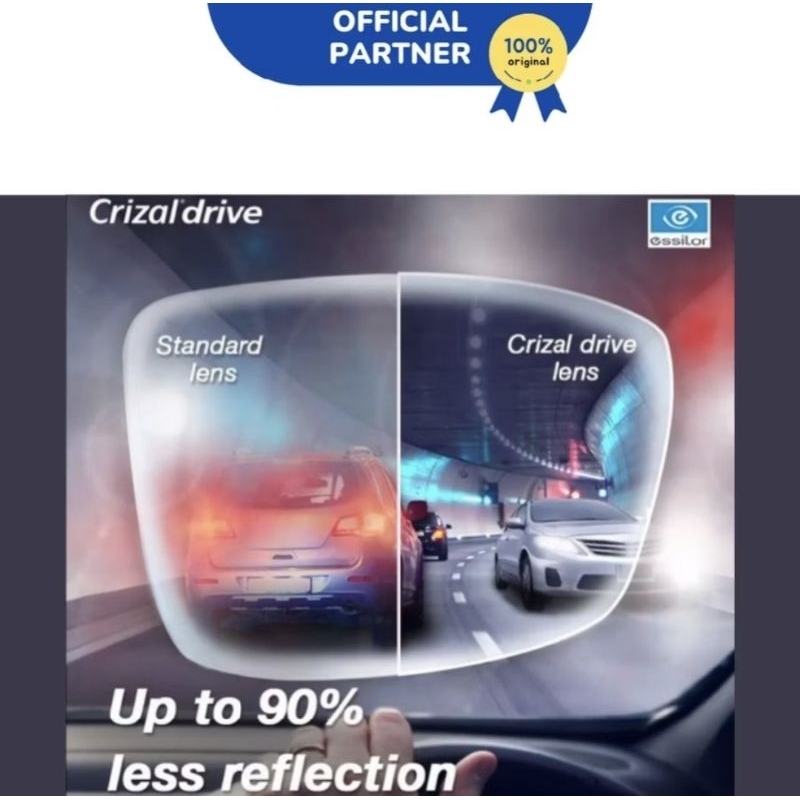 zonakacamata - Lensa Essilor Crizal Drive 1.67