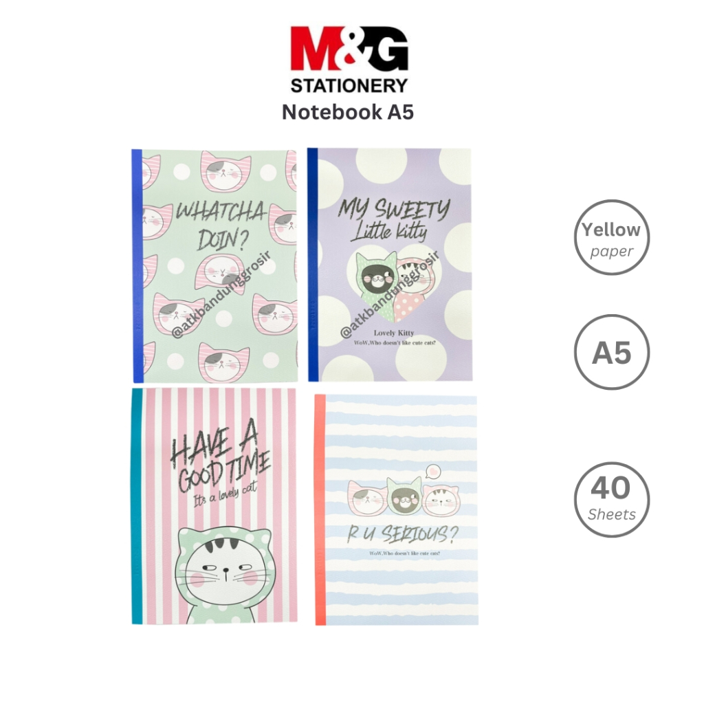 

Notebook M&G So Many Cat A5 40 Lembar Buku Tulis So Many Cats #APNBC018