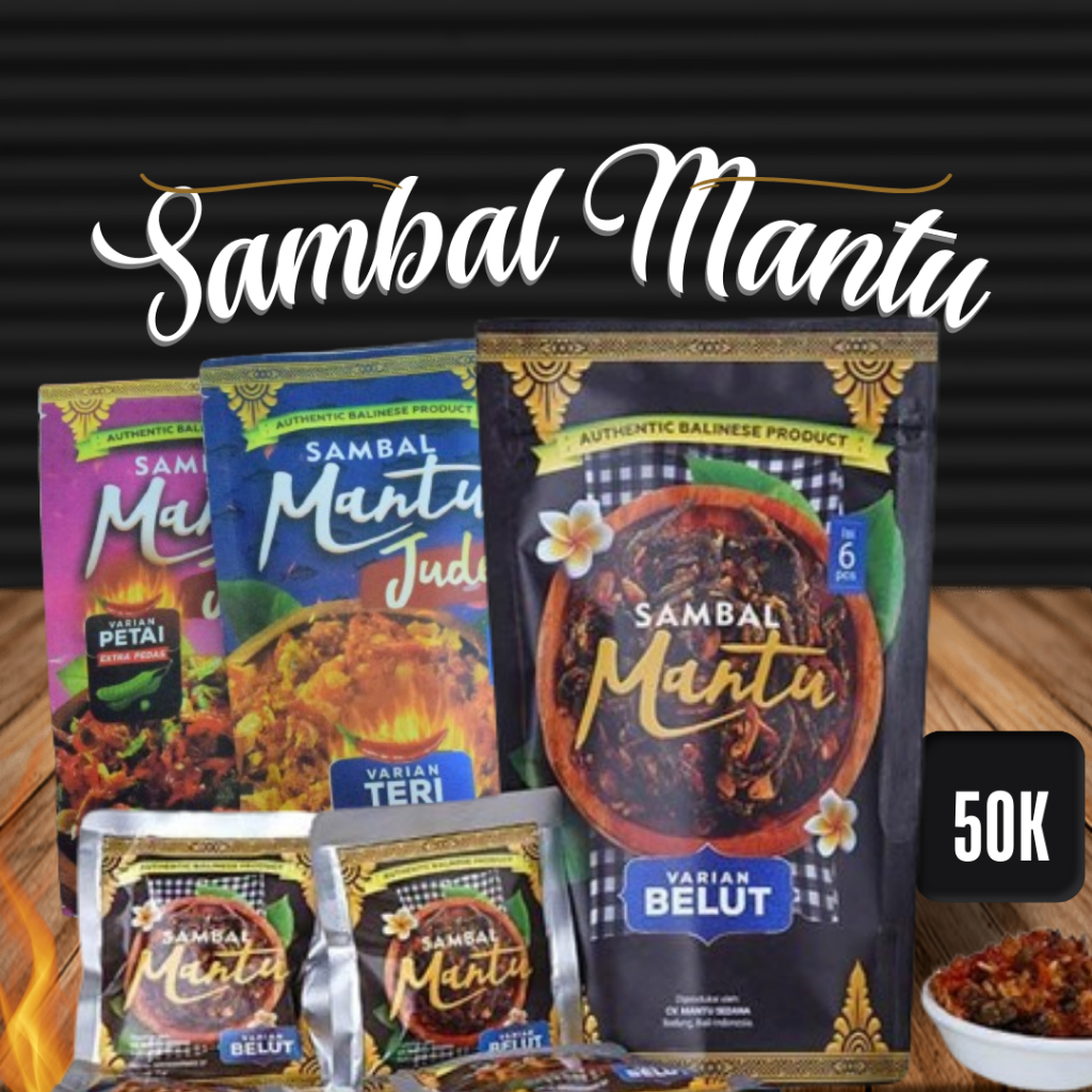 

Sambal Bawang Mantu kemasan Baru Pouch