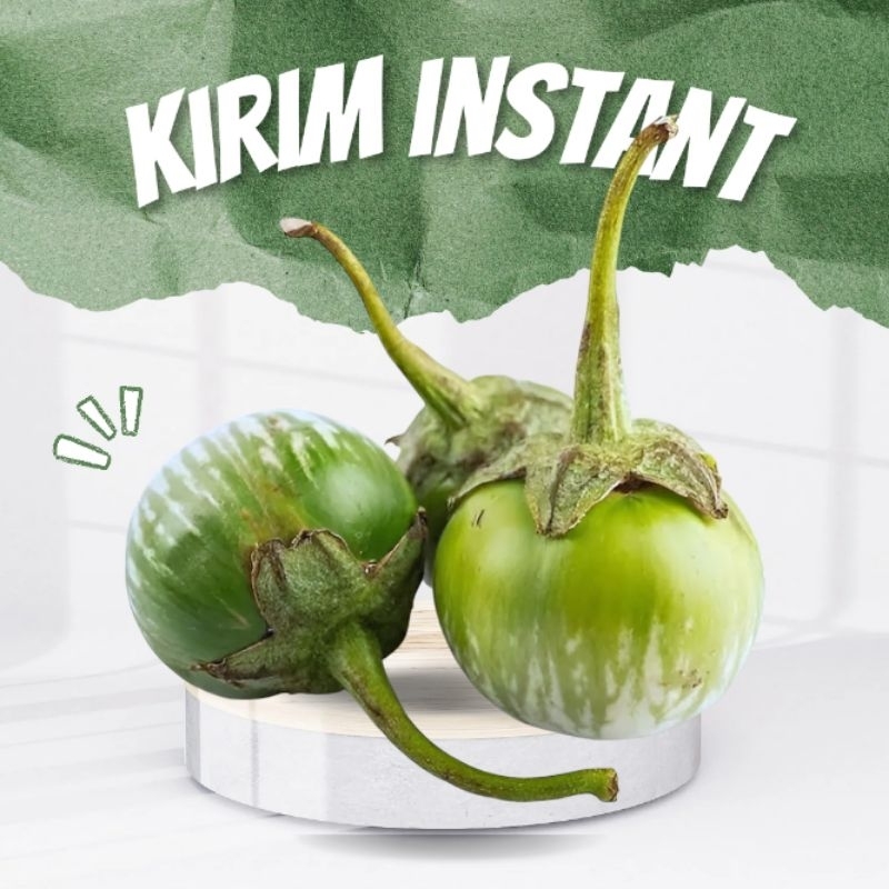 

terong hijiau bulat lalap 250gr