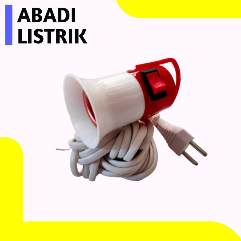 Fitting Lampu Gantung + Kabel 5 Meter/Rumah Lampu Gantung + Kabel 5 Meter