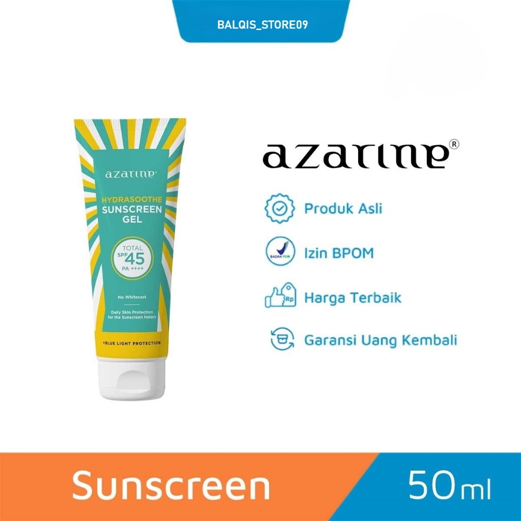 Sunscreen Azarine / Azarine Sunscreen Hydrasoote SPF 45++++ @50ml