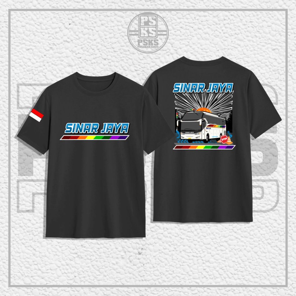 Baju Kaos Bus Mania Indonesia Sinar Jaya // Kaos bus PO sinar Jaya