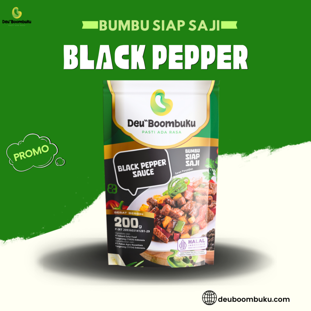 

Black Pepper Sauce DeuBoombuKu - Bumbu Lada Hitam - Saus Lada Hitam - Saus Black Pepper