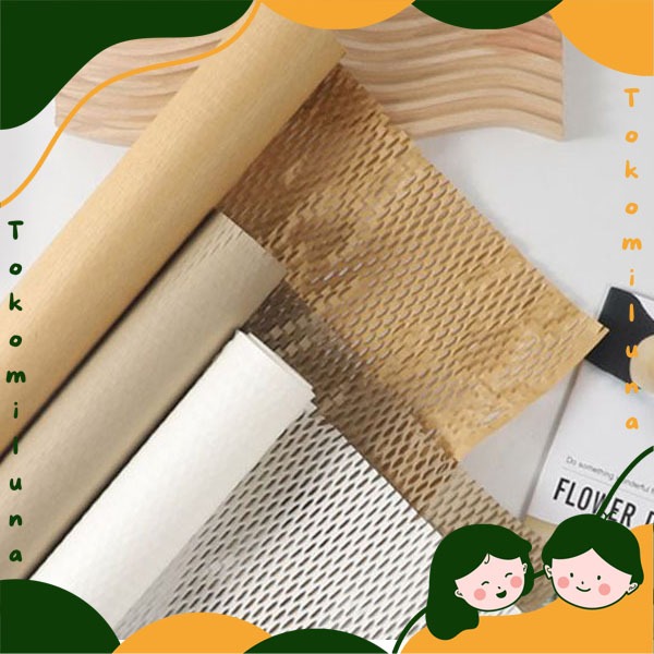 

Honeycomb cellophane flower bouquet wrapping paper kertas pembungkus buket bunga sarang lebah HB1670