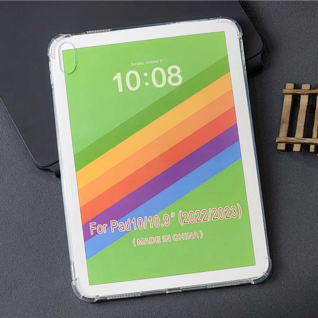 IPAD 10 10.9 INCH IPAD 11 2025 GEN 11" SOFT CASE CLEAR  BENING TRANSPARAN AIRBAG TAB  CASE - ACT01