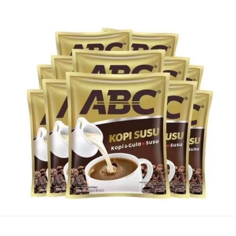 

kopi ABC susu 28gram 1 renceng isi 10 sachet