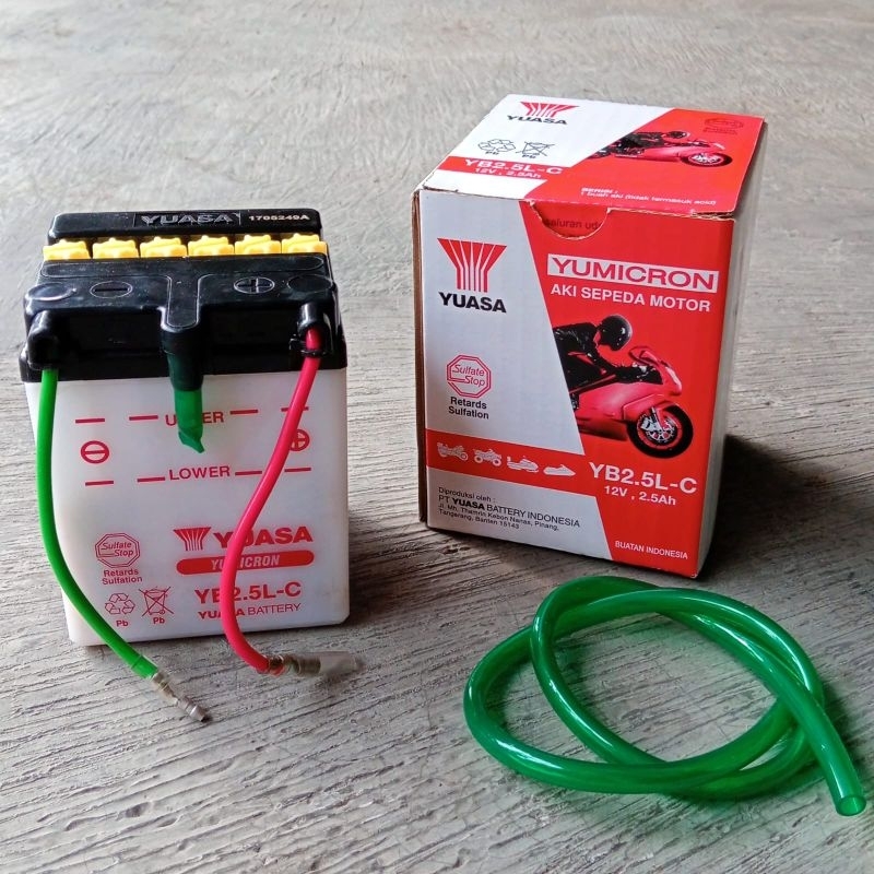 AKI ACCU YB25LC BASAH MOTOR GL PRO MAX 100 NEOTECH CDI NSR 150 ORIGINAL YUASA