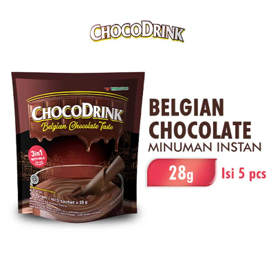 

CHOCODRINK MINUMAN INSTAN BELGIAN COKELAT 5X28 GRAM / MINUMAN INSTAN / MINUMAN COKELAT