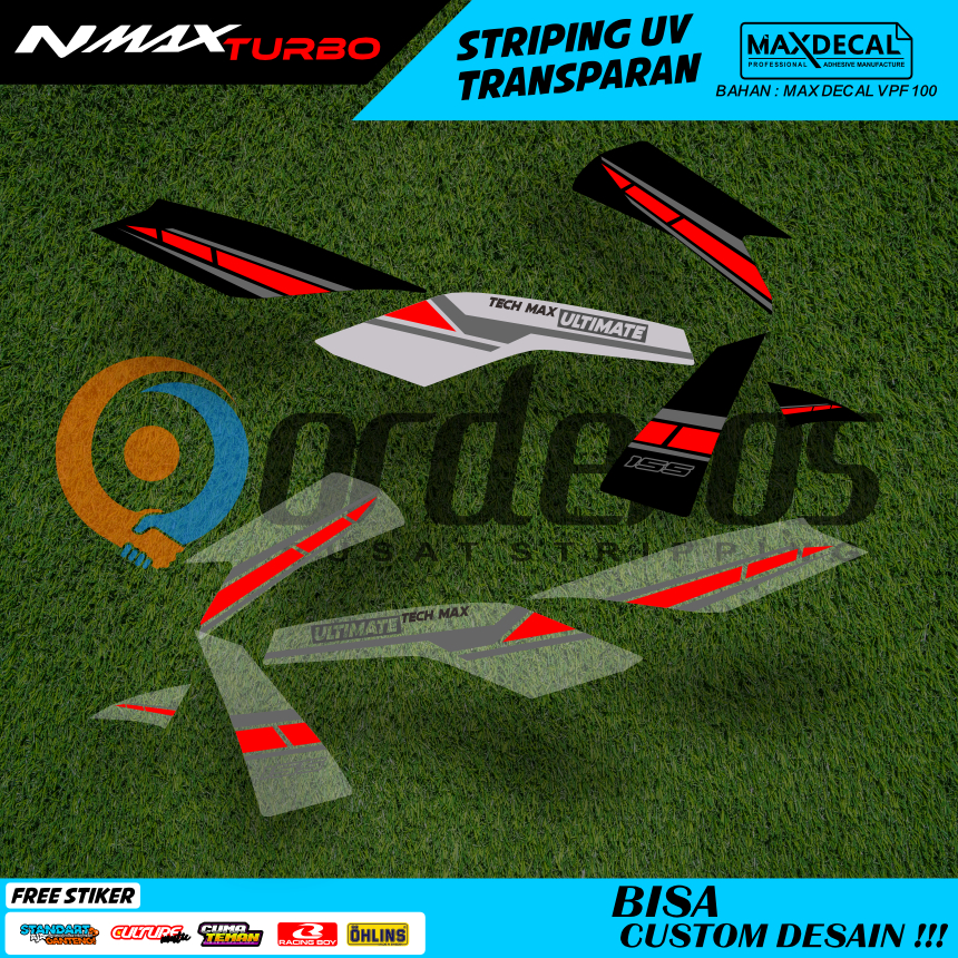 striping nmax turbo new thailand transparan old modifikasi motif api minimalis racing stiker nmax 4
