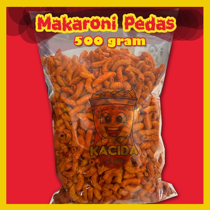 

Kacida Snack Makaroni Pedas Daun Jeruk Gurih Renyah 500 gram