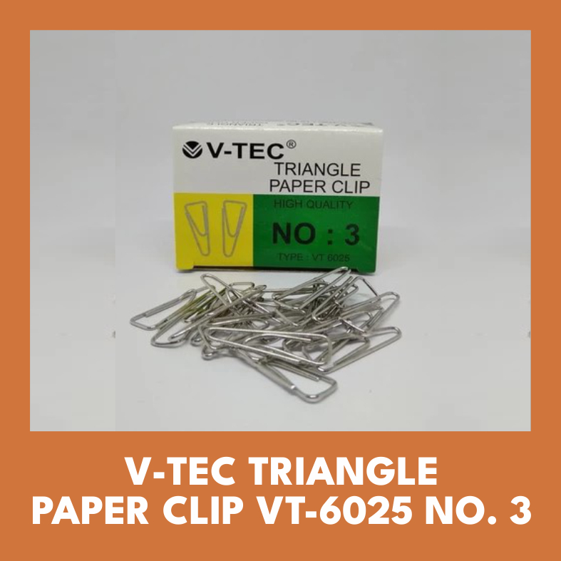 

V-TEC TRIANGLE PAPER CLIP VT-6025 NO. 3