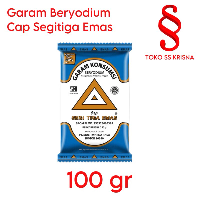 

Garam Beryodium Cap Segitiga Emas 100gr