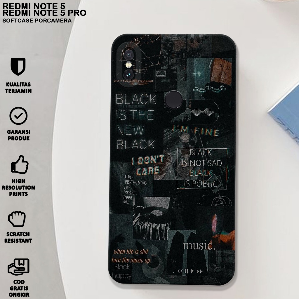 SOFTCASE XIAOMI REDMI NOTE 5/NOTE 5 PRO - Case Xiaomi Redmi Note 5/5 Pro - Casing Hp Redmi Note 5 Mo