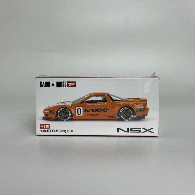 [KAIDO HOUSE X MINI GT] HONDA NSX KAIDO RACING V1 ORANGE