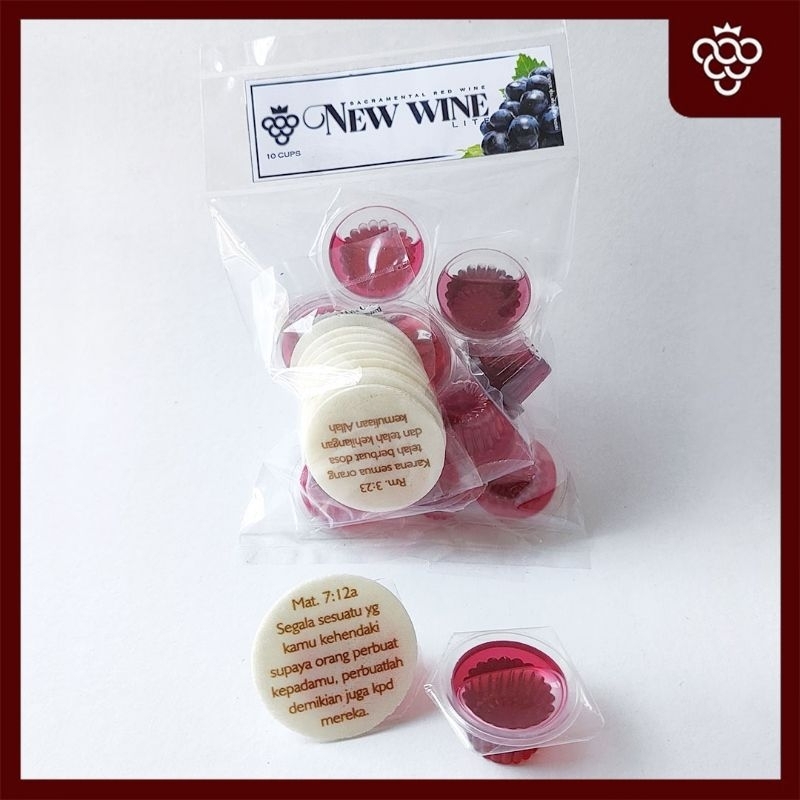 

Anggur Perjamuan Kudus Lite + Hosti Ayat Besar - Isi 10