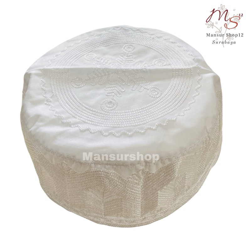 Peci Kopiah Haji Madinah Putih Original