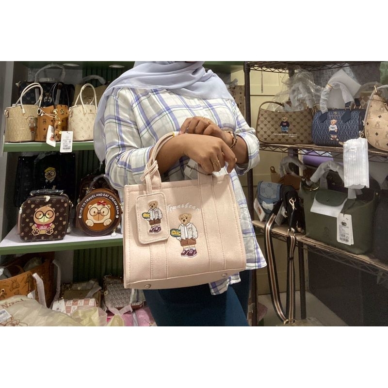TTWN BEAR ORIGINAL TN3548 SLING BAG - TAS SLING WANITA - TTWN BEAR