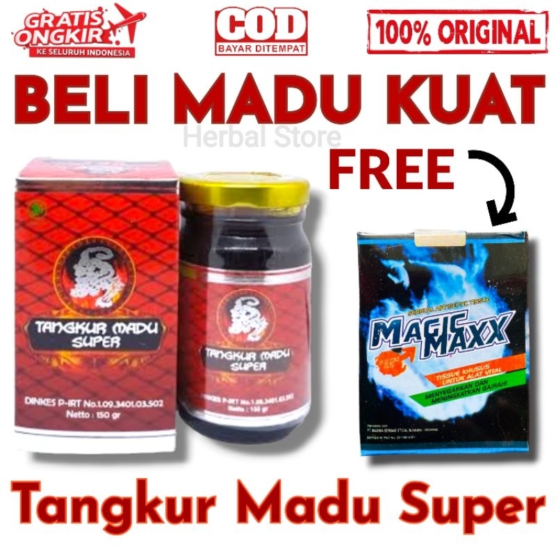 

✓ Madu Tangkur Super | Tangkur Madu Original Segel | Madu Kuat Keras & Tahan lama