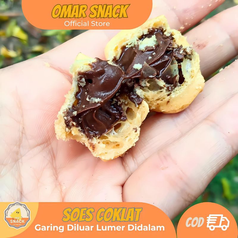 

Soes Coklat 1Kg Lumer Sus Kering Premium Lumer Profiterole choux pastry chocolate filling