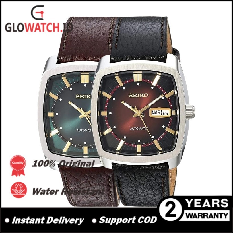 [Promo] Jam Tangan Pria Seiko SNKP25 / SNKP27 Recraft Automatic Leather Strap Original (Garansi 2 ta