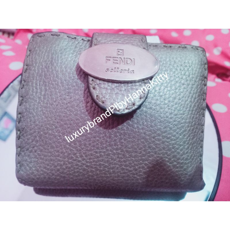 wallet Fendi selleria leather original authen