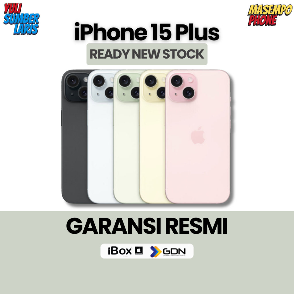 [Yuli Sumber Laris] Iphone 15 Plus 128GB / 256GB / 512GB I Garansi Resmi