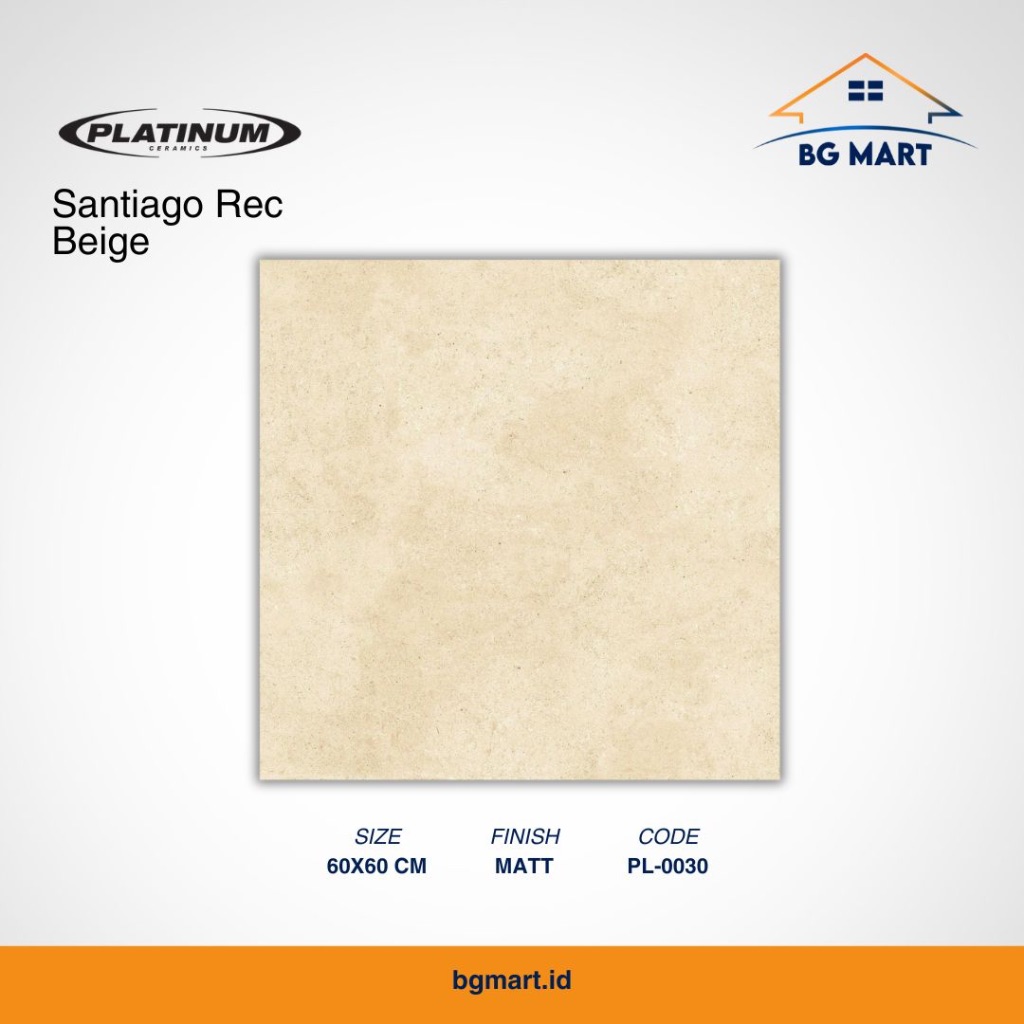 PLATINUM Keramik Lantai 60x60 Santiago Rec Beige