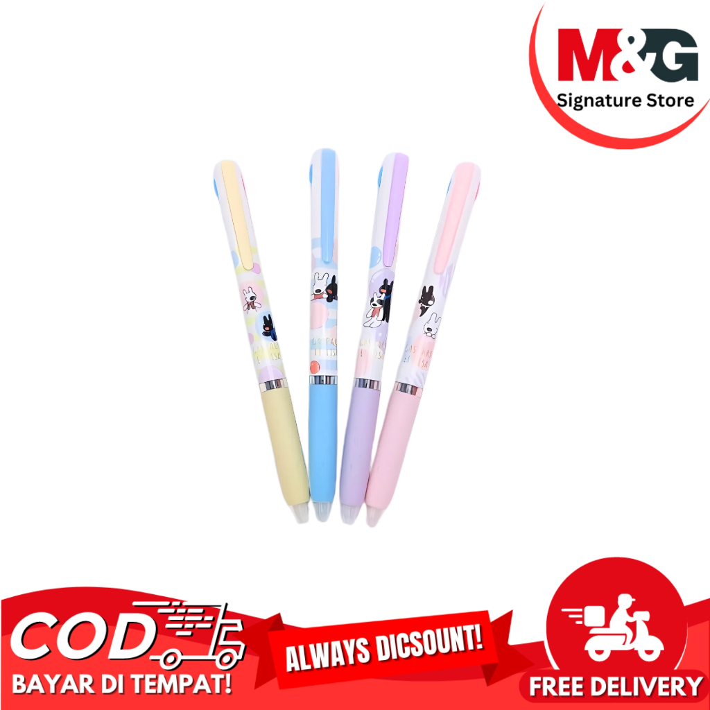 

Pulpen Gel M&G Gaspard Et Lisa Pulpen 3IN1 Tinta 3 Warna Bullet Tip 0.5mm #QGPT4372