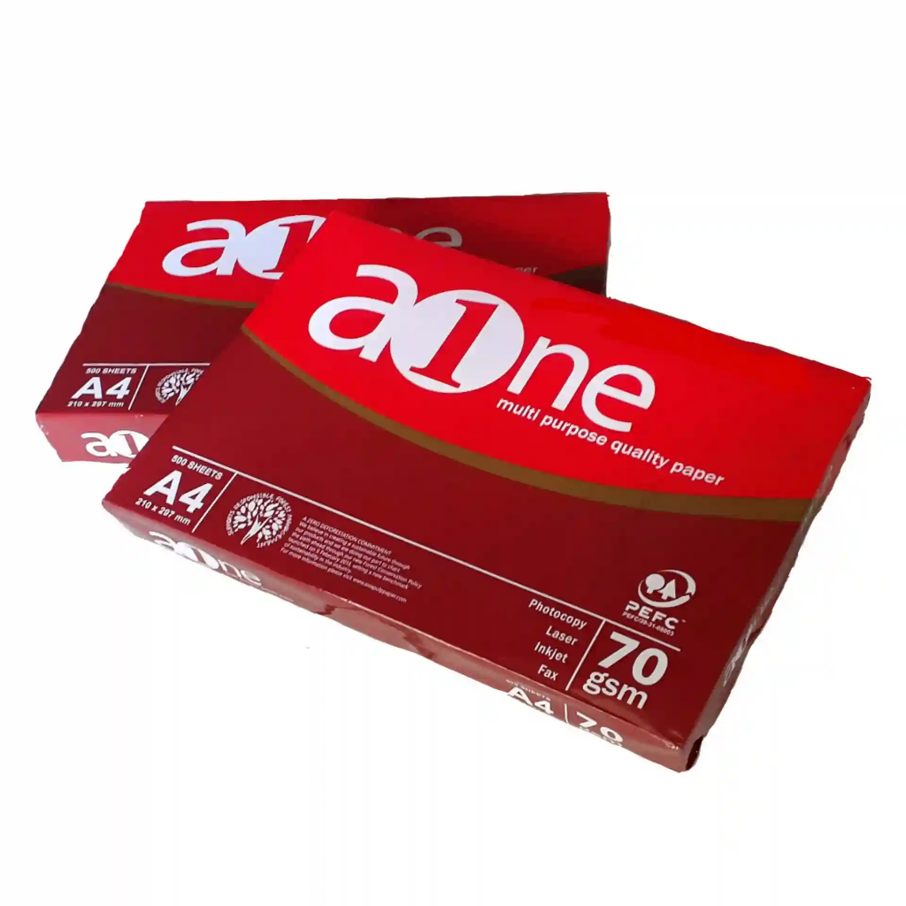 

Kertas HVS A ONE F4 A4 70gr (isi 500 lembar)