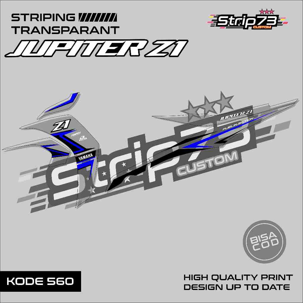 560 STRIPING TRANSPARAN JUPITER Z1 - STRIPING TRANSPARAN JUPITER Z1 PREMIUM GRAFIK